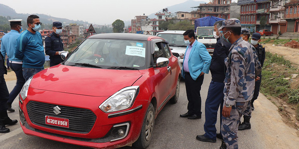 प्रजिअका नेतृत्वमा सुरक्षाकर्मीको टोली सडकमा